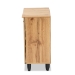 Baxton Studio Gisela Modern and Contemporary Oak Brown Finished Wood 2-Door Shoe Storage Cabinet - SC865512M-Wotan Oak