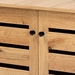 Baxton Studio Gisela Modern and Contemporary Oak Brown Finished Wood 2-Door Shoe Storage Cabinet - SC865512M-Wotan Oak