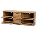 Baxton Studio Adelino Modern and Contemporary Oak Brown Finished Wood 2-Drawer TV Stand - TV834133-H-Wotan Oak