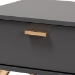 Baxton Studio Kelson Modern and Contemporary Dark Grey and Gold Finished Wood Coffee Table - LV19CFT1914-Dark Grey-CT