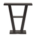 Baxton Studio Boone Modern and Contemporary Espresso Brown Finished Wood Console Table - FP-01-Dark Brown-Console