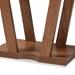 Baxton Studio Boone Modern and Contemporary Walnut Brown Finished Wood Console Table - FP-01-Walnut-Console