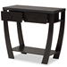 Baxton Studio Capote Modern and Contemporary Espresso Brown Finished Wood 2-Drawer Console Table - FP-02-Dark Brown-Console