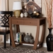 Baxton Studio Capote Modern and Contemporary Walnut Brown Finished Wood 2-Drawer Console Table - FP-02-Walnut-Console
