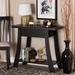 Baxton Studio Herman Modern and Contemporary Dark Brown Finished Wood 1-Drawer Console Table - FP-03-Dark Brown-Console