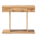 Baxton Studio Otis Modern and Contemporary Oak Brown Finished Wood 3-Drawer Console Table - FP-04-Wotan Oak-Console