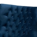 Baxton Studio Nelson Modern Luxe and Glam Navy Blue Velvet Fabric Upholstered and Gold Finished Metal Armchair - TSF-6741-Navy Blue Velvet/Gold-CC