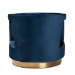 Baxton Studio Neville Modern Luxe and Glam Navy Blue Velvet Fabric Upholstered and Gold Finished Metal Armchair - TSF-6743-Navy Velvet/Gold-CC