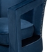 Baxton Studio Neville Modern Luxe and Glam Navy Blue Velvet Fabric Upholstered and Gold Finished Metal Armchair - TSF-6743-Navy Velvet/Gold-CC