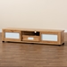 Baxton Studio Gerhardine Modern and Contemporary Oak Brown Finished Wood 1-Drawer TV Stand - TV834128-Wotan Oak