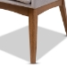 Baxton Studio Dorina Mid-Century Modern Greyish Beige Fabric Upholstered and Walnut Brown Finished Wood 5-Piece Dining Set - BBT5281-Greyish Beige/Walnut-5PC Dining Set