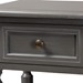 Baxton Studio Sheldon Modern and Contemporary Vintage Grey Finished Wood 1-Drawer Nightstand - JY20B071-Grey-NS