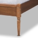 Baxton Studio Diantha Classic and Traditional Dark Grey Fabric Upholstered and Walnut Brown Finished Wood Full Size Platform Bed - MG0061-Dark Grey/Walnut-Full