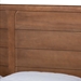 Baxton Studio Kassidy Classic and Traditional Walnut Brown Finished Wood King Size Platform Bed - MG0063-Walnut-King
