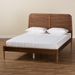Baxton Studio Kassidy Classic and Traditional Walnut Brown Finished Wood King Size Platform Bed - MG0063-Walnut-King