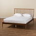 Baxton Studio Abel Classic and Traditional Transitional Walnut Brown Finished Wood King Size Platform Bed - MG0064-Walnut-King