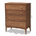 Baxton Studio Landis Mid-Century Modern Ash Walnut Finished Wood 4-Drawer Chest - MG9002-Ash Walnut-4DW-Chest