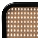 Baxton Studio Elston Mid-Century Modern Charcoal Finished Wood and Synthetic Rattan Queen Size Platform Bed - MG0056-Walnut Rattan/Black-Queen