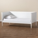 Baxton Studio Daniella Modern and Contemporary White Finished Wood Daybed - MG0076-White-Daybed