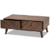 Baxton Studio Hartman Mid-Century Modern Walnut Brown Finished Wood Coffee Table - LV23CFT23140WI-Columbia-CT
