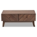 Baxton Studio Hartman Mid-Century Modern Walnut Brown Finished Wood Coffee Table - LV23CFT23140WI-Columbia-CT