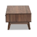 Baxton Studio Hartman Mid-Century Modern Walnut Brown Finished Wood Coffee Table - LV23CFT23140WI-Columbia-CT