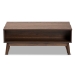 Baxton Studio Hartman Mid-Century Modern Walnut Brown Finished Wood Coffee Table - LV23CFT23140WI-Columbia-CT