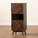 Baxton Studio Hartman Mid-Century Modern Walnut Brown Finished Wood Storage Cabinet - LV23DC2316WI-Columbia-Cabinet
