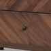 Baxton Studio Hartman Mid-Century Modern Walnut Brown Finished Wood 3-Drawer Storage Chest - LV23COD23230WI-Columbia-3DW-Chest