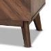 Baxton Studio Hartman Mid-Century Modern Walnut Brown Finished Wood 3-Drawer Storage Chest - LV23COD23230WI-Columbia-3DW-Chest