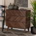 Baxton Studio Hartman Mid-Century Modern Walnut Brown Finished Wood 3-Drawer Storage Chest - LV23COD23230WI-Columbia-3DW-Chest