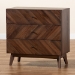 Baxton Studio Hartman Mid-Century Modern Walnut Brown Finished Wood 3-Drawer Storage Chest - LV23COD23230WI-Columbia-3DW-Chest