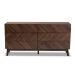 Baxton Studio Hartman Mid-Century Modern Walnut Brown Finished Wood 6-Drawer Dresser - LV23COD23232WI-Columbia-6DW-Dresser
