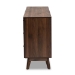 Baxton Studio Hartman Mid-Century Modern Walnut Brown Finished Wood 6-Drawer Dresser - LV23COD23232WI-Columbia-6DW-Dresser