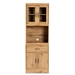 Baxton Studio Laurana Modern and Contemporary Oak Brown Finished Wood Kitchen Cabinet and Hutch - WS883200-Wotan Oak