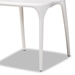 Baxton Studio Gould Modern Transtional White Plastic 4-Piece Dining Chair Set - AY-PC09-White Plastic-DC