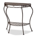 Baxton Studio Laraine Modern and Contemporary Black Metal Outdoor Console Table