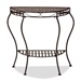 Baxton Studio Laraine Modern and Contemporary Black Metal Outdoor Console Table - H01-99057A-Metal Console Table