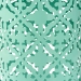 Baxton Studio Jamila Modern and Contemporary Aqua Finished metal Outdoor Side Table - H01-104258 Aqua Metal Side Table