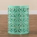 Baxton Studio Jamila Modern and Contemporary Aqua Finished metal Outdoor Side Table - H01-104258 Aqua Metal Side Table