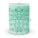 Baxton Studio Jamila Modern and Contemporary Aqua Finished metal Outdoor Side Table - H01-104258 Aqua Metal Side Table