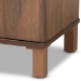 Baxton Studio Talon Modern and Contemporary Two-Tone Walnut Brown and Dark Grey Finished Wood 2-Door Shoe Storage Cabinet - SESC70210WI-Columbia/Dark Grey-Shoe Cabinet