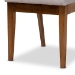 Baxton Studio Rosa Modern and Contemporary Grey Fabric Upholstered and Walnut Brown Finished Wood 7-Piece Dining Set - Rosa-Grey/Walnut-7PC Dining Set