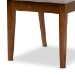 Baxton Studio Suvi Modern and Contemporary Grey Fabric Upholstered and Walnut Brown Finished Wood 7-Piece Dining Set - Suvi-Grey/Walnut-7PC Dining Set