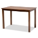 Baxton Studio Suvi Modern and Contemporary Grey Fabric Upholstered and Walnut Brown Finished Wood 5-Piece Dining Set - Suvi-Grey/Walnut-5PC Dining Set