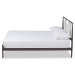 Baxton Studio Samir Modern Industrial Black Bronze Finished Metal Full Size Platform Bed - TS-Lidia-Black-Full