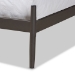 Baxton Studio Samir Modern Industrial Black Bronze Finished Metal Full Size Platform Bed - TS-Lidia-Black-Full