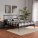 Baxton Studio Samir Modern Industrial Black Bronze Finished Metal Full Size Platform Bed - TS-Lidia-Black-Full