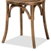 Baxton Studio Dacian Mid-Century Modern Brown Woven Rattan and Walnut Brown Wood 2-Piece Dining Chair Set - FC20-Light Walnut-Beechwood/Rattan-DC