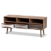 Baxton Studio Leane Modern and Contemporary Natural Brown Finished and Multi-Colored Wood 3-Drawer TV Stand - ASP-1-Natural/White/Grey